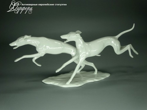 Купить фарфоровую статуэтку Alka Kunst Пара уиппетов